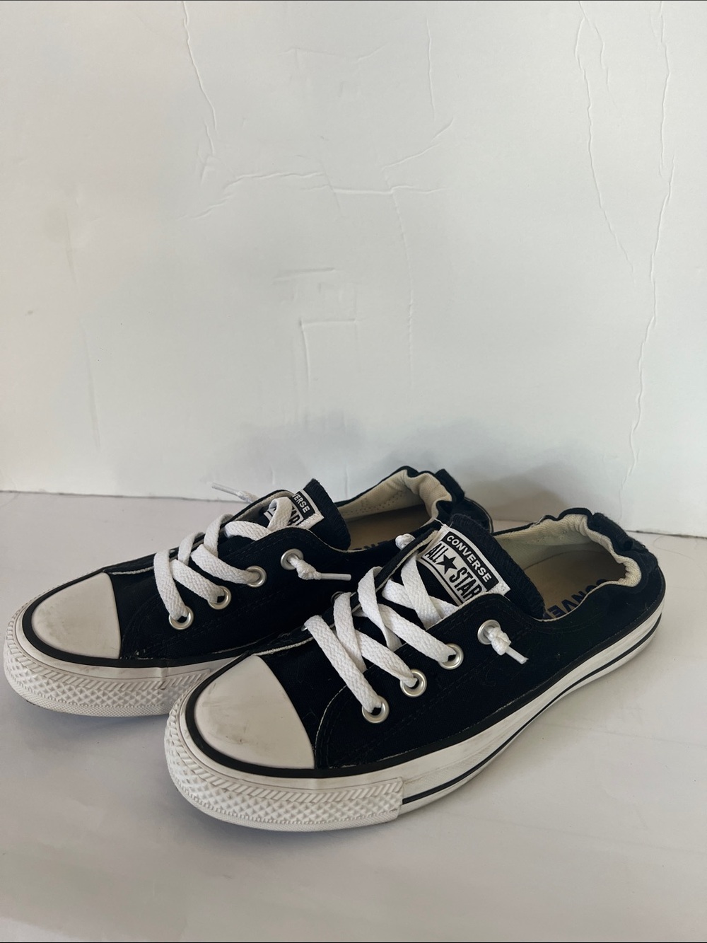 Converse Kids Black and White Low-Top Slip-On Sneakers
